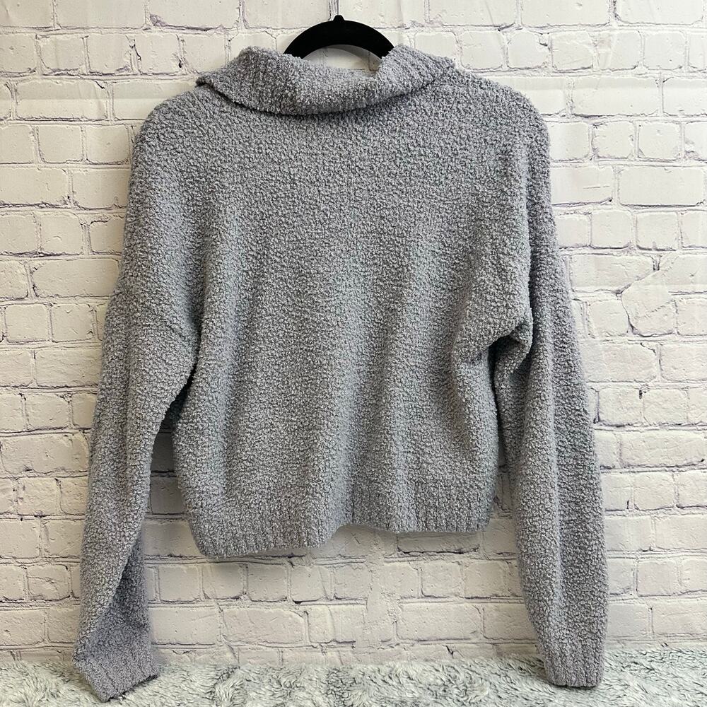 Hollister Purple Sherpa Half Zip Pullover Sweater Women's Small Soft Cozy - Picture 4 of 4